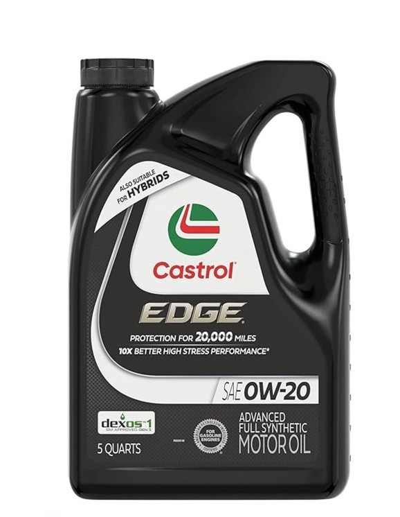 روغن موتور کاسترول مشکی EDGE 0w-20