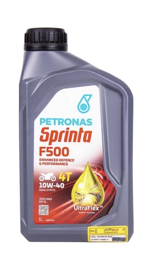 روغن موتورسیکلت پتروناس 10w40 مدل PETRONAS sprinta F500